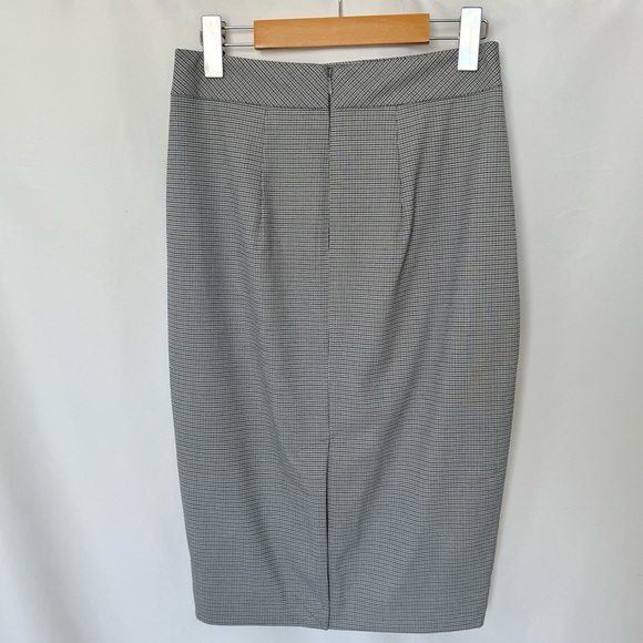 RW&CO. Houndstooth Pencil Skirt Gray Stretch Lined Size 2 - Picture 4 of 7